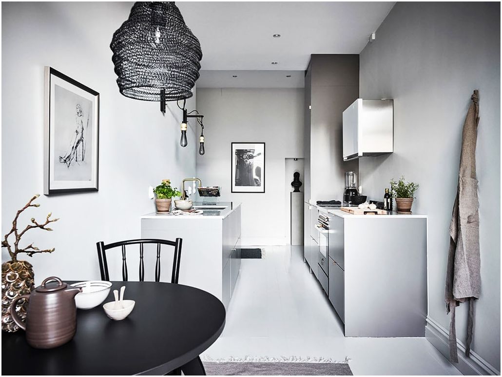 20平米厨房工作室与客厅一体化设计-84