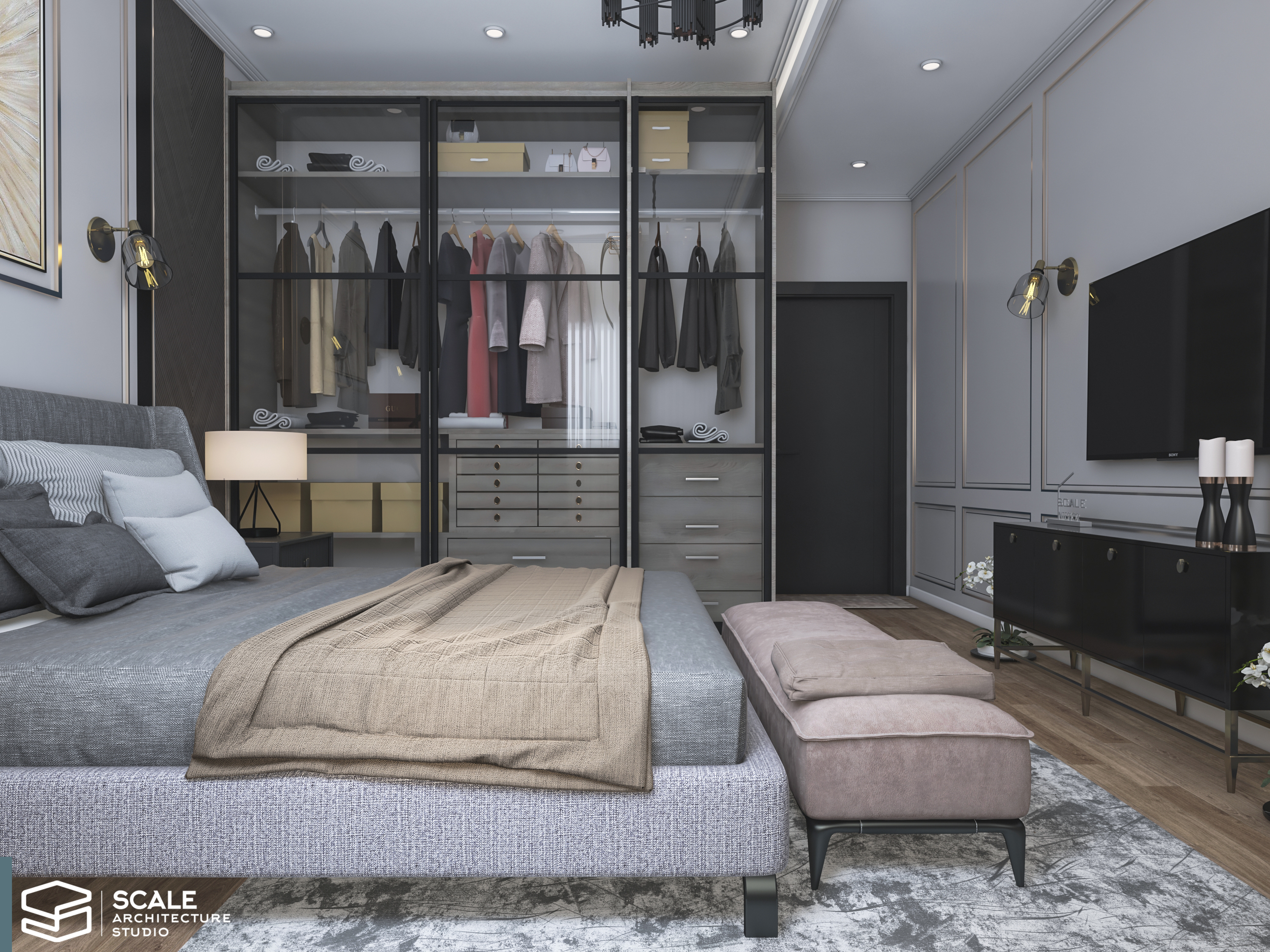 新古典主义卧室丨Scale Architecture studio office-8