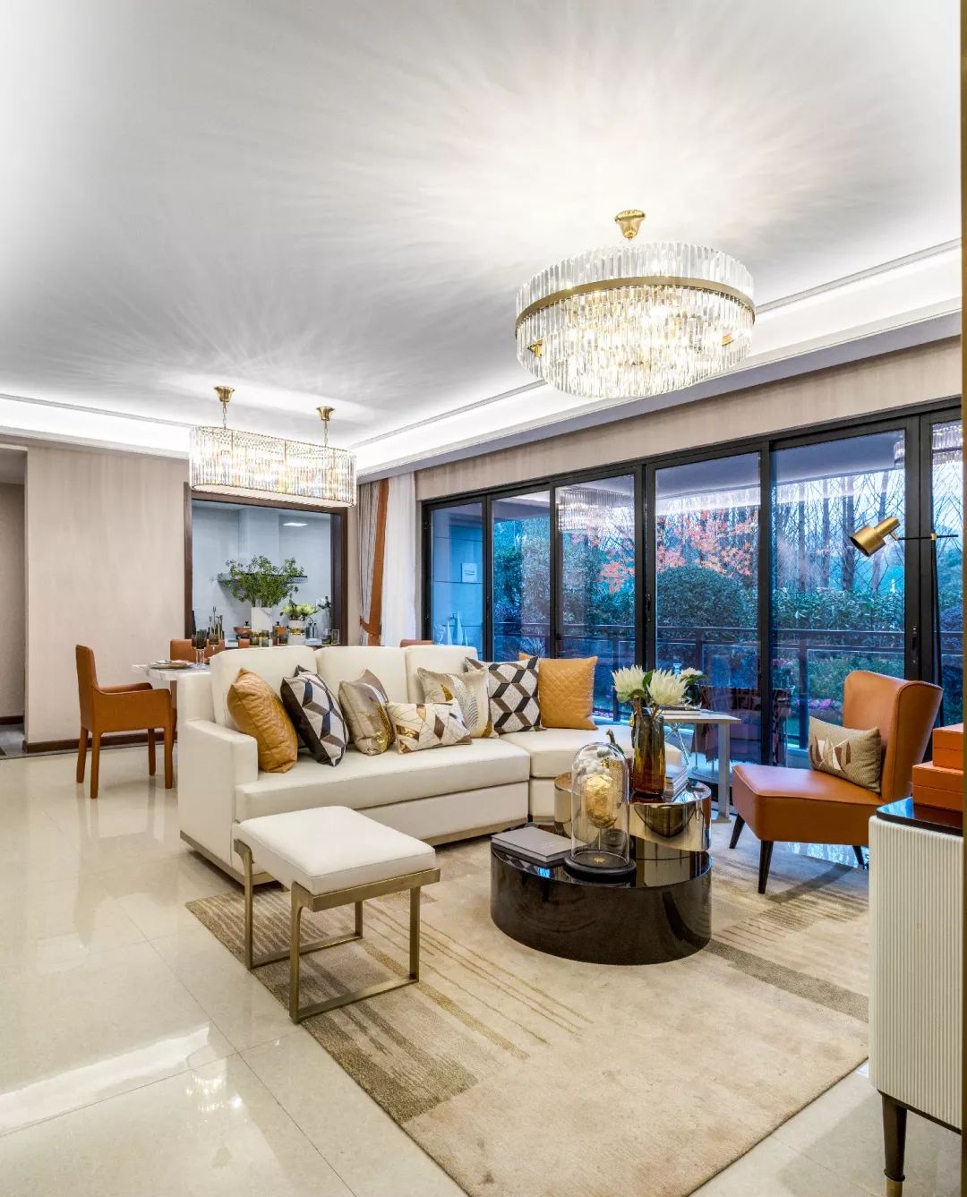 泸州蓝光水岸公园样板房 | 轻奢橙白，宇宙星空儿童房-20