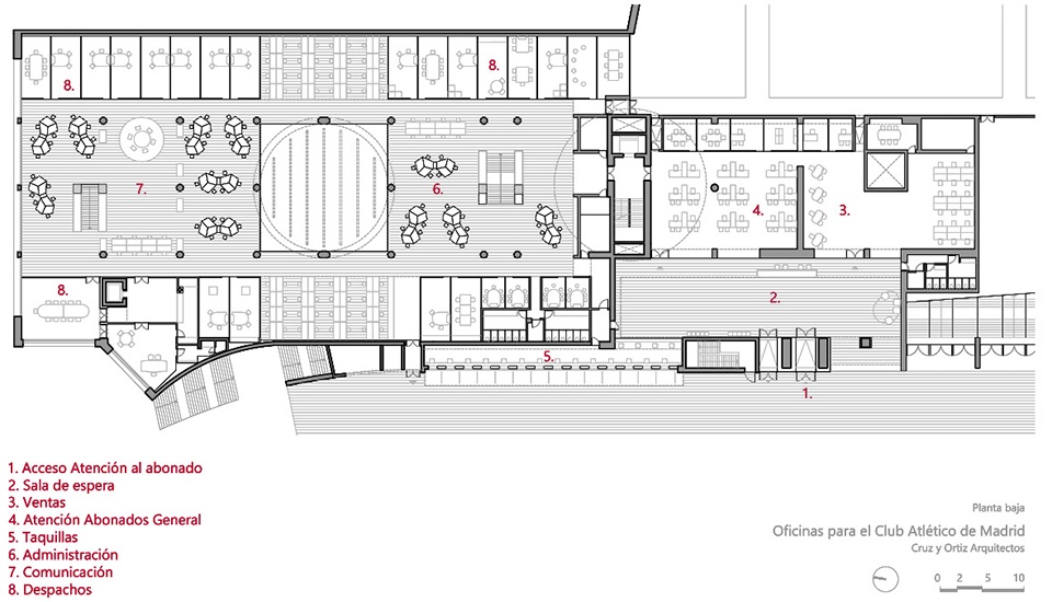 马德里竞技俱乐部办公室改造丨Cruz y Ortiz Arquitectos-29