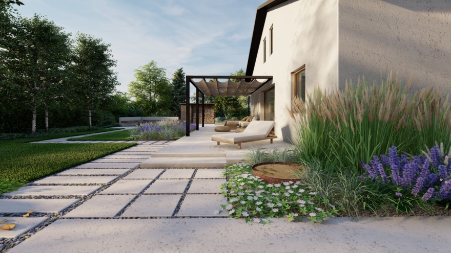 Geometric garden(带草坪的几何花园)丨波兰莱格尼察-4