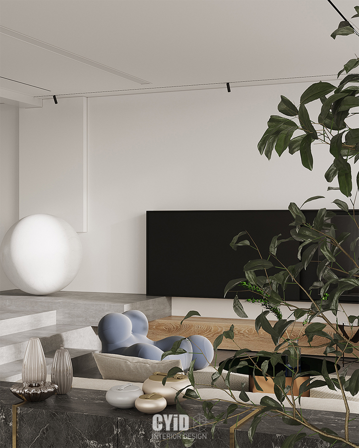 辰佑设计│现代别墅曲线美学与结构美-13