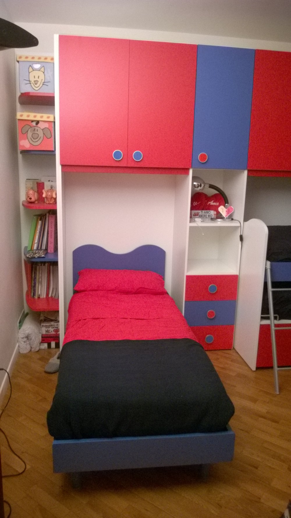 红蓝小卧室，独特设计展现个性魅力-16