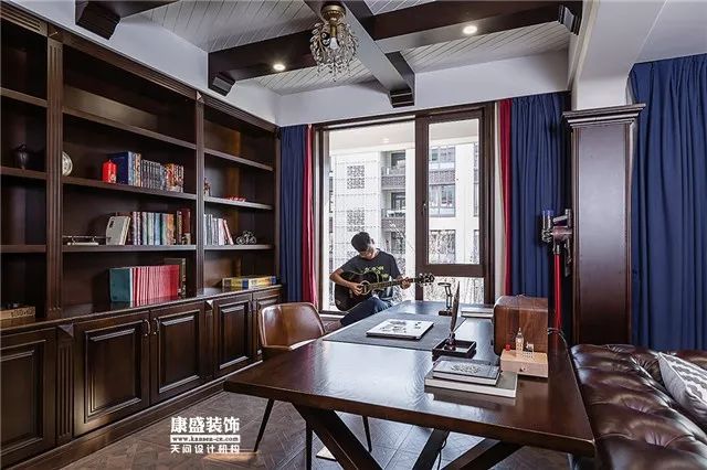 康盛装饰┃180㎡美式复古私宅·一步一景的视觉盛宴-88