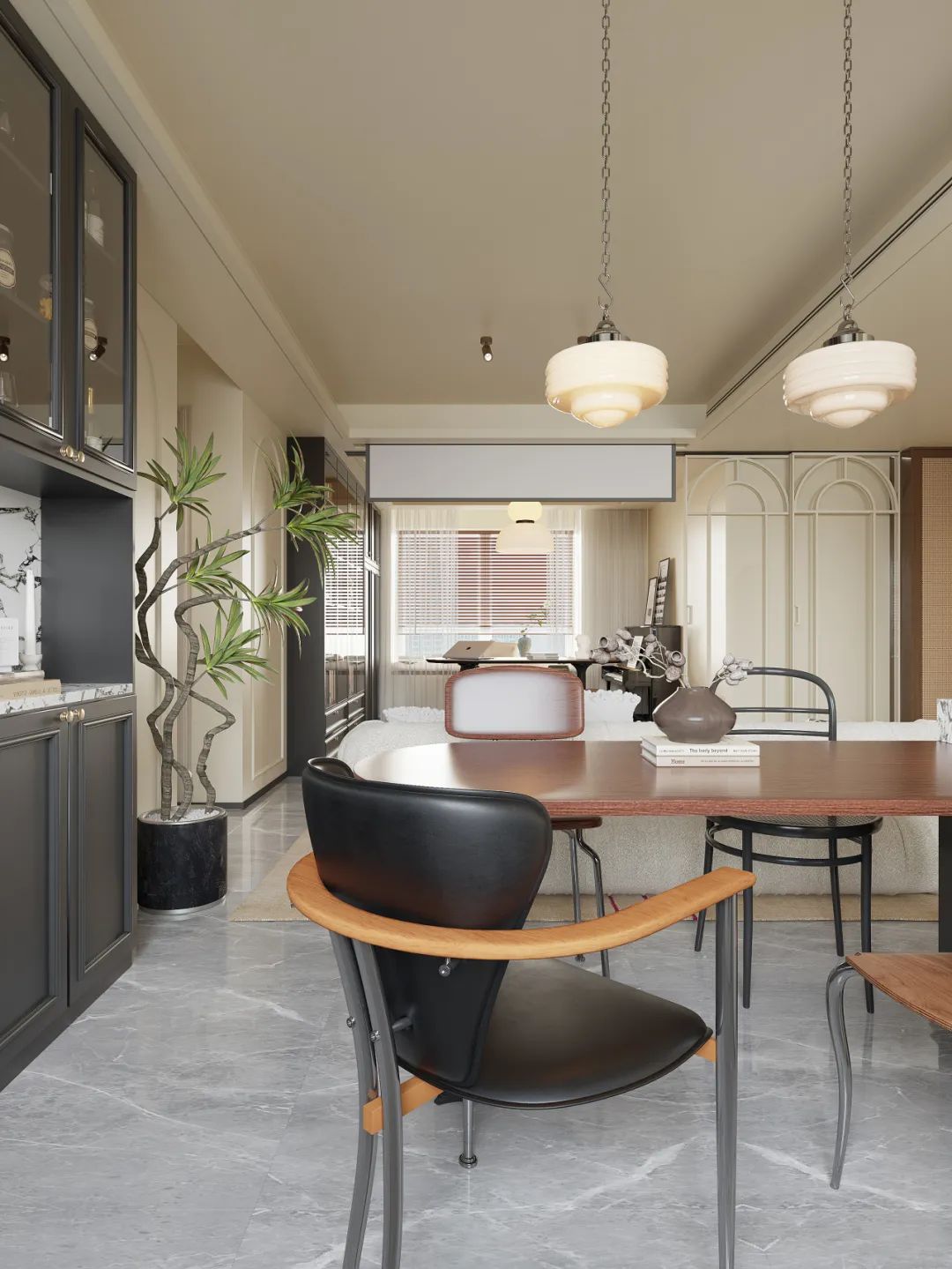 新作速递 | 半开放式书房+私人影院，打造125㎡宅家舒适生活-35