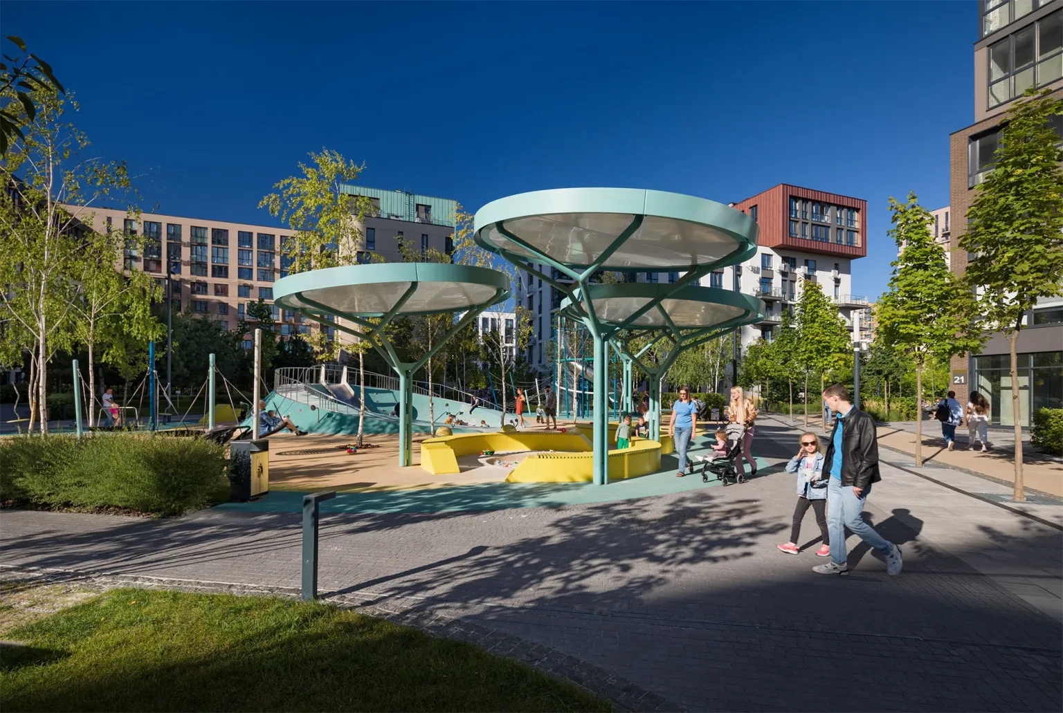 基辅 Fayna Town 住宅区景观丨乌克兰基辅-11