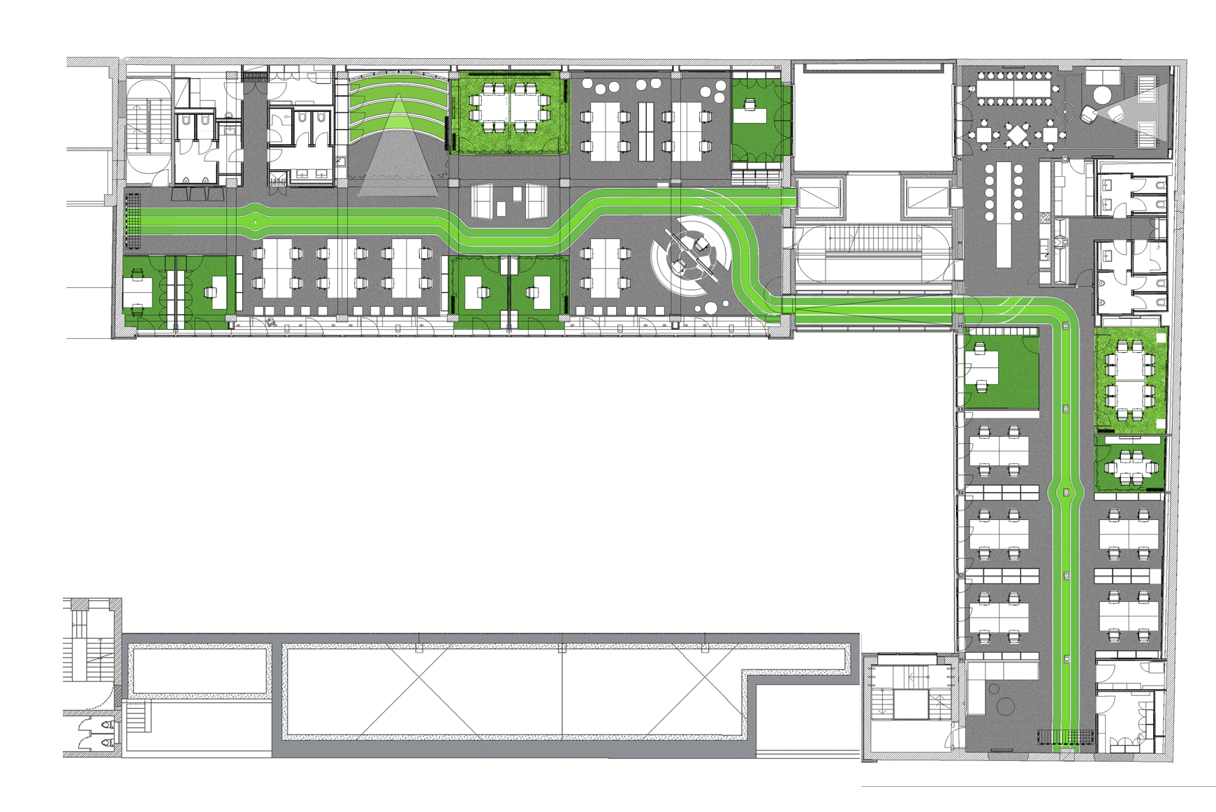 绿意盎然的足球主题办公室-47