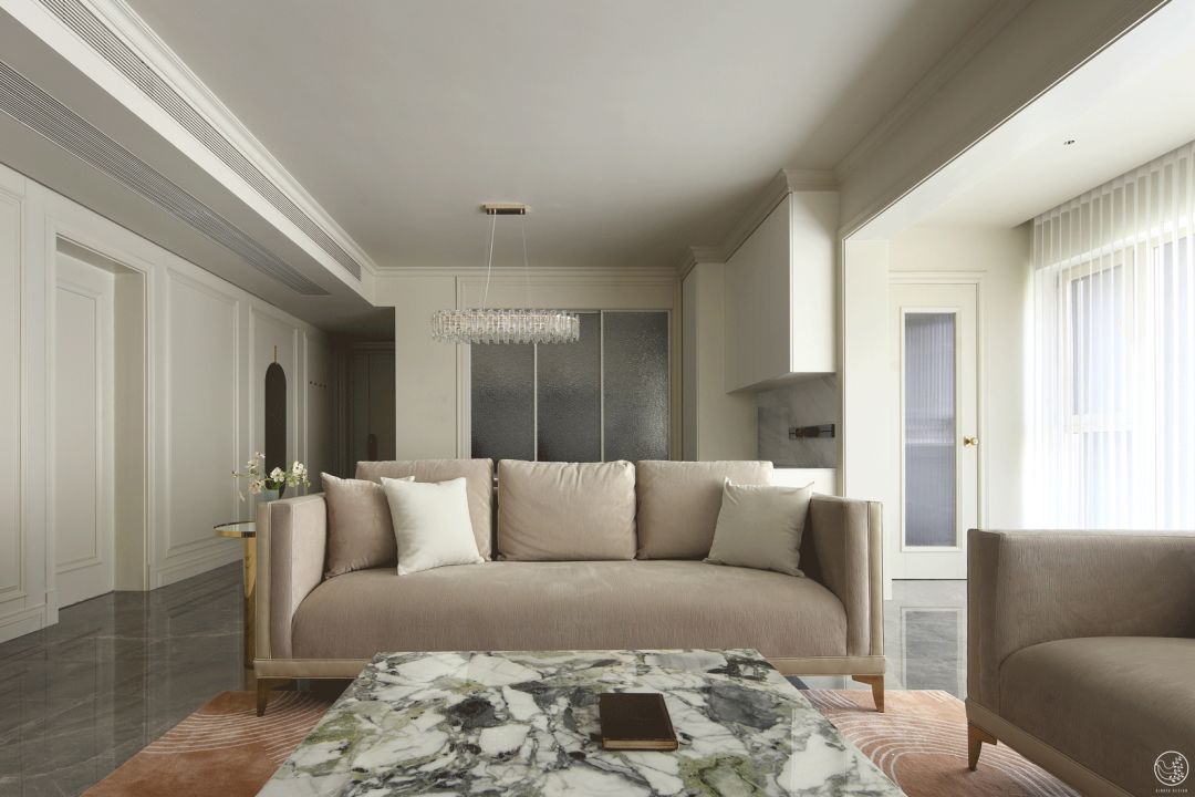 J 家美式轻奢淡颜系平层设计丨中国成都丨刘丽-17