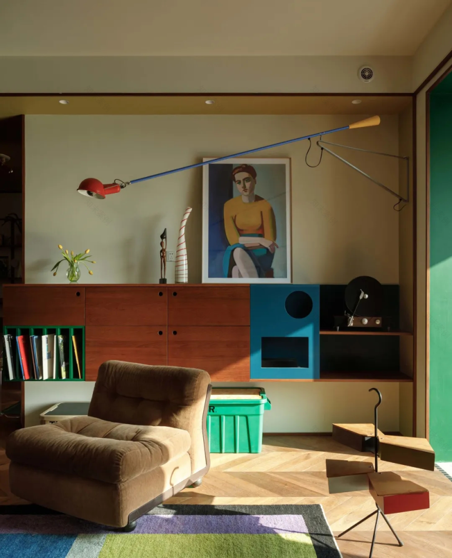 臻溪空间设计|中古加点色彩,形色兼备,丰盈有趣!丨中国上海-59