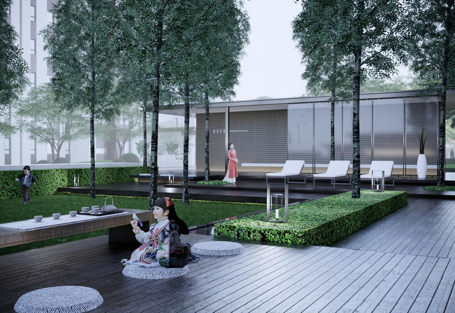 万科城星光会客厅SU模型-1