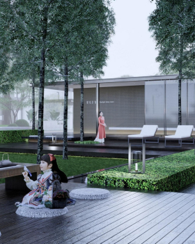 万科城星光会客厅SU模型