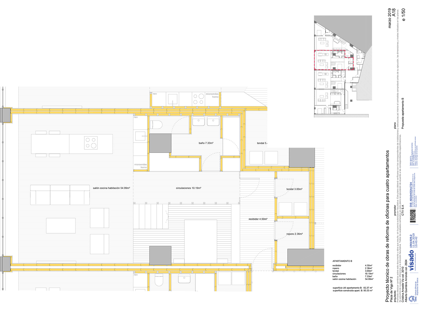 Santiago 公寓单元改造丨西班牙丨ansedequintans arquitectos-62