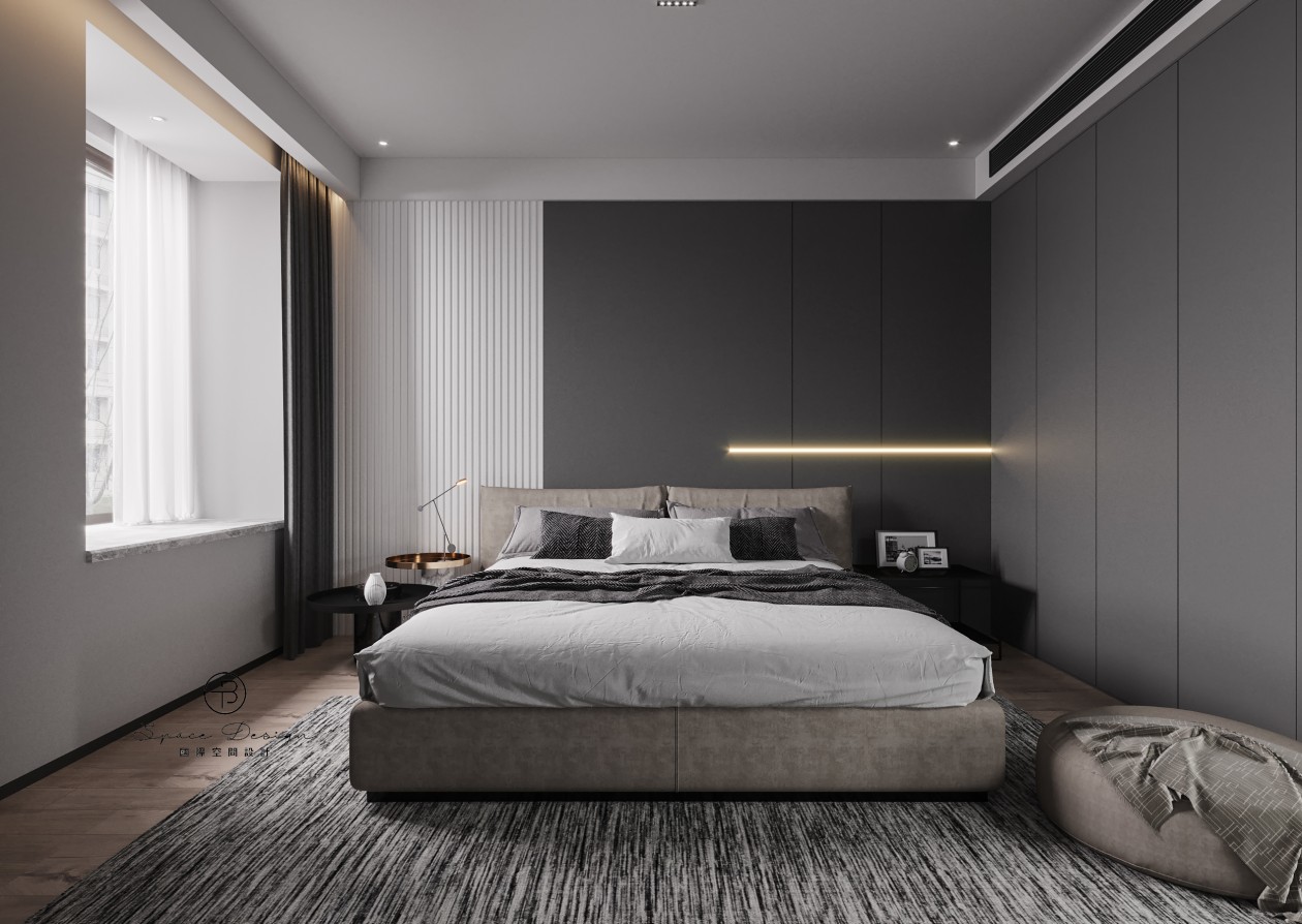 现代简约黑白灰 · 178㎡通州公寓设计丨中国通州丨T·B 国际空间设计-26