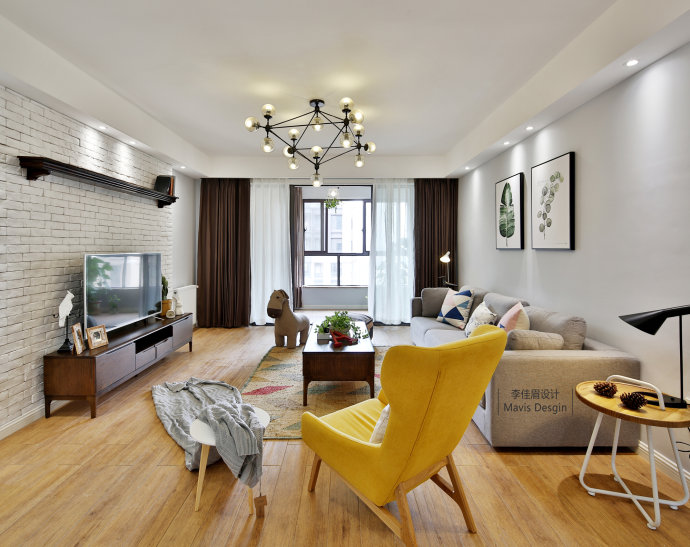 李佳眉设计 | 南昌 140㎡北欧风格住宅,温馨有爱生活空间-7