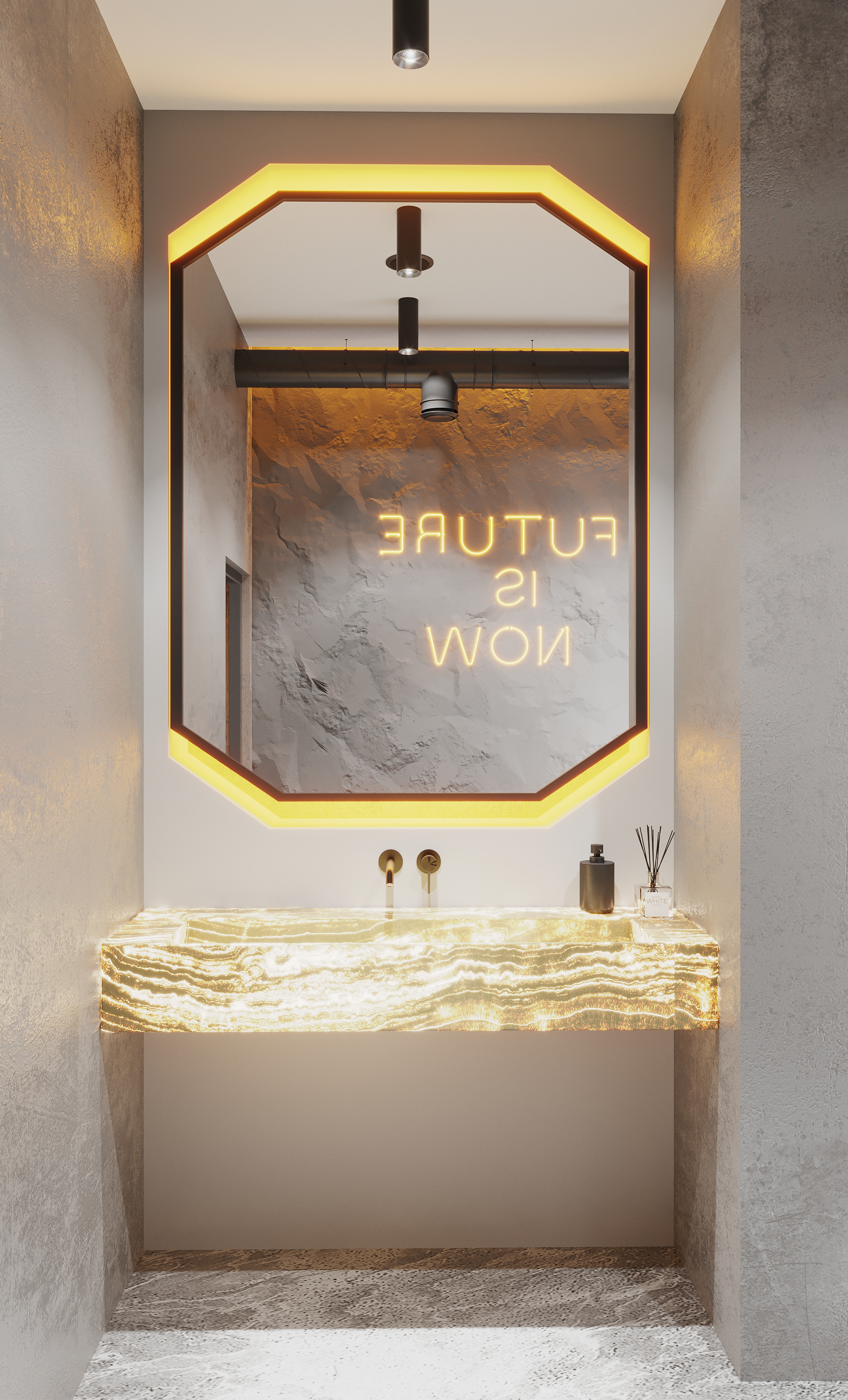 Gavhar 男士洗手间设计丨乌兹别克斯坦丨Ahmed Calart,Beck Rakhimov-1