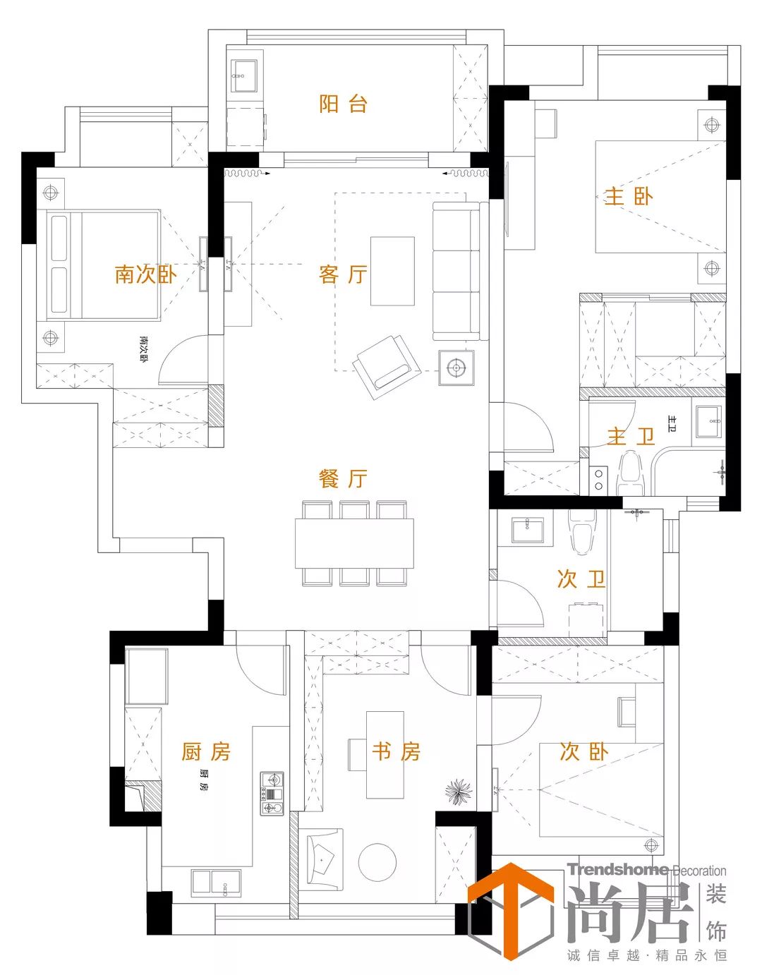 金浦御龙湾 138㎡现代中式家装,古雅与简约共生-64