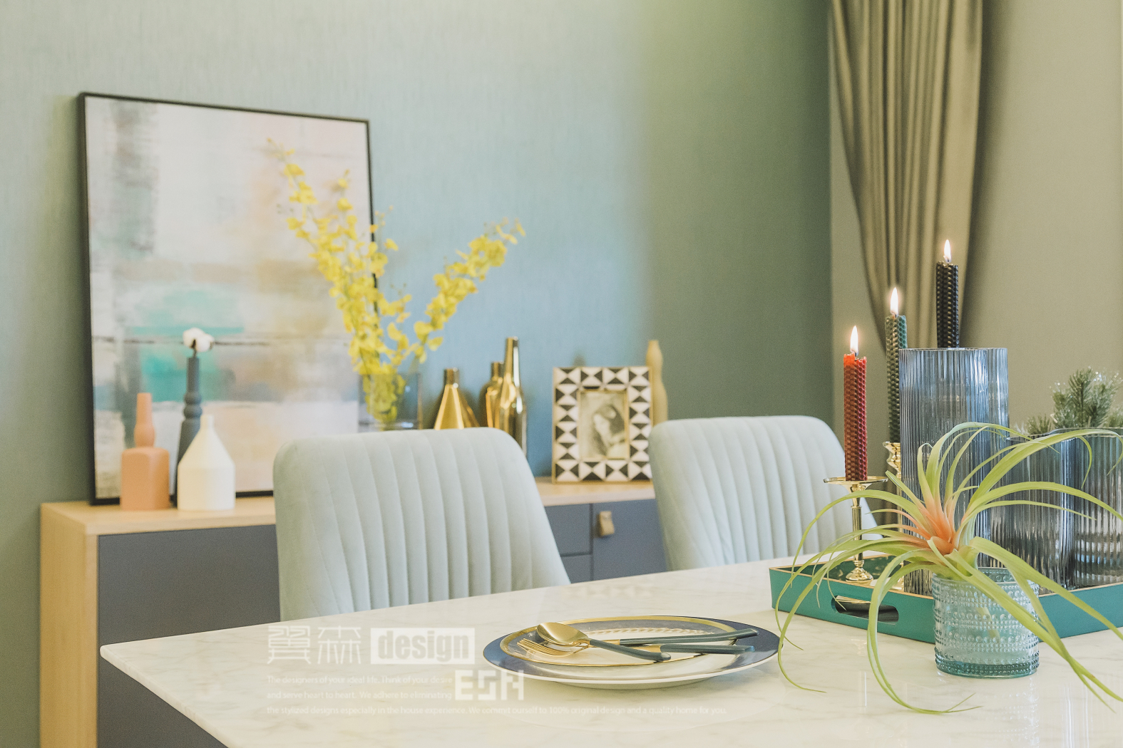 精装房逆袭,浪漫轻奢空间的软装魔法-41