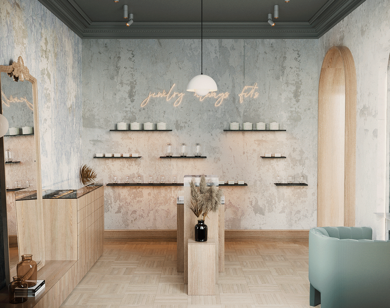 极具特色的商业空间，简洁而独特的设计-19