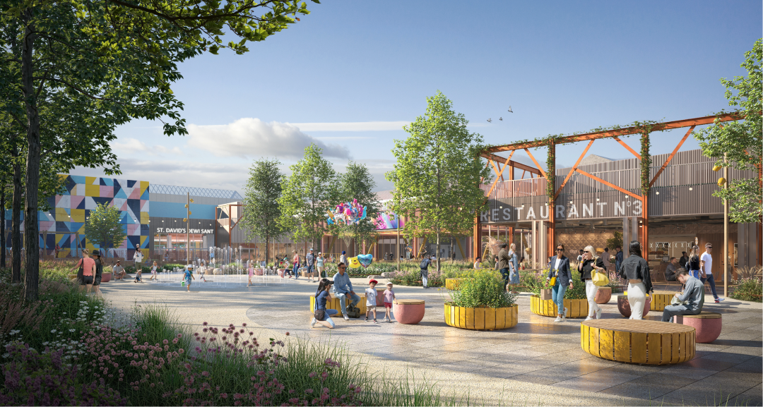 CT总体规划案例｜英国圣戴维斯城市广场，可持续性贯穿始终-33
