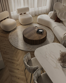M House Renders Living