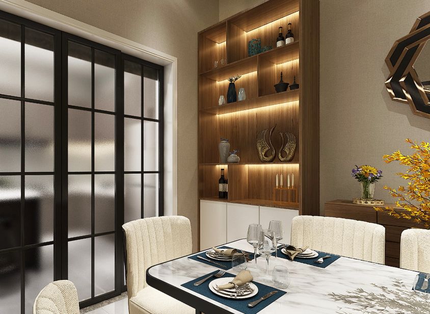 龙湖听蓝湾 144m²混搭复式,复古与现代的完美交融-41