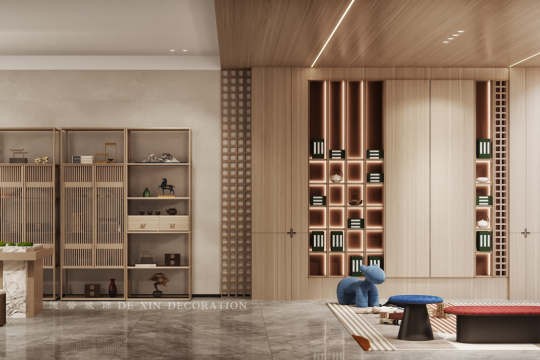 宋式美学的新中式别墅 · 侨建御溪谷丨德馨装饰-15
