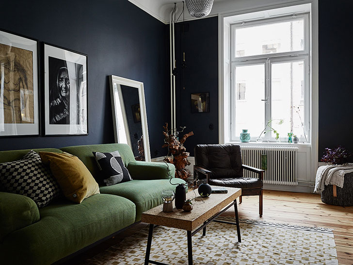 斯德哥尔摩 87 平米艺术气息浓郁的复古家居设计-1