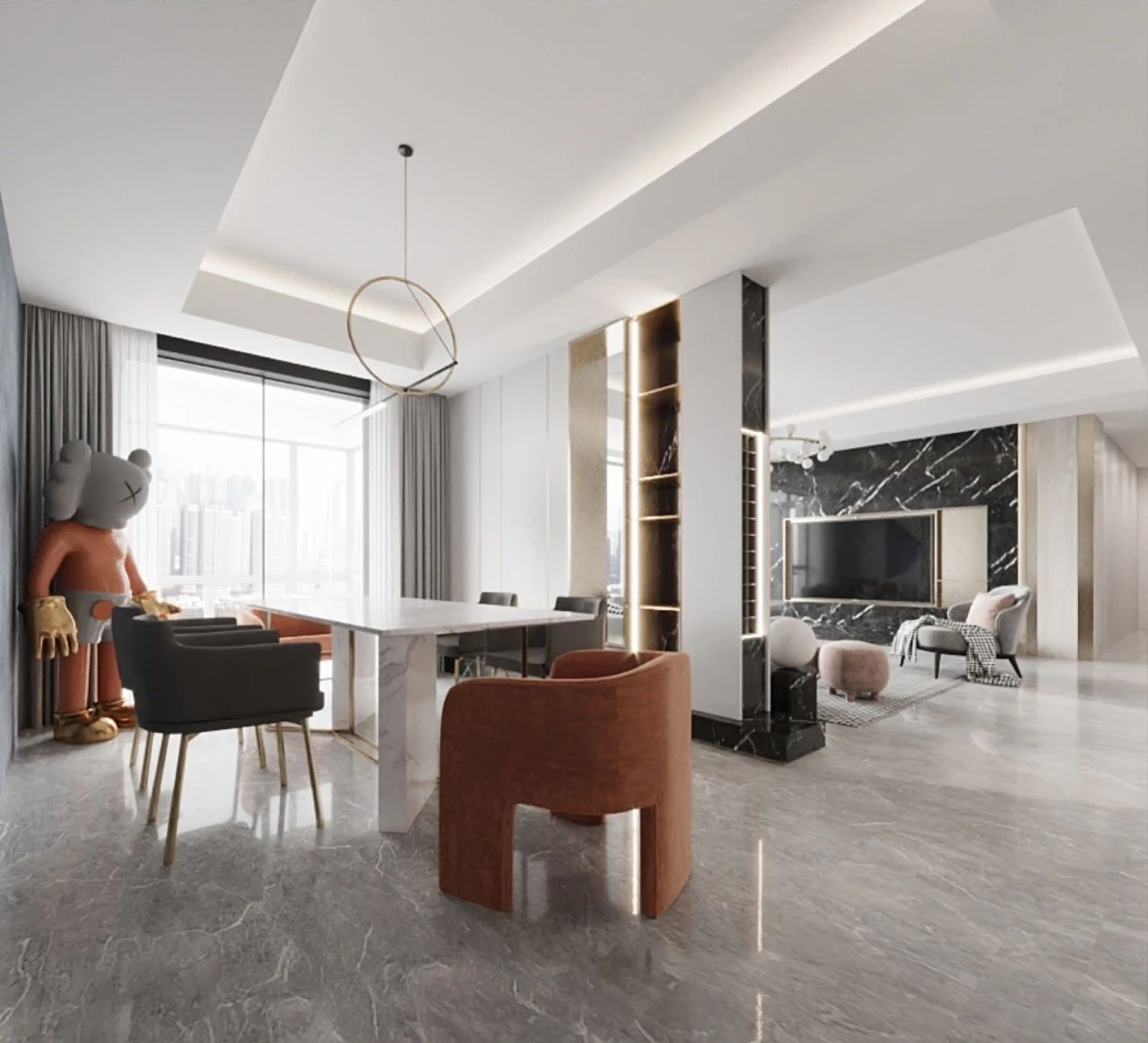 和尊设计 HR·HOME · 252㎡雅奢空间丨常州和尊设计-40