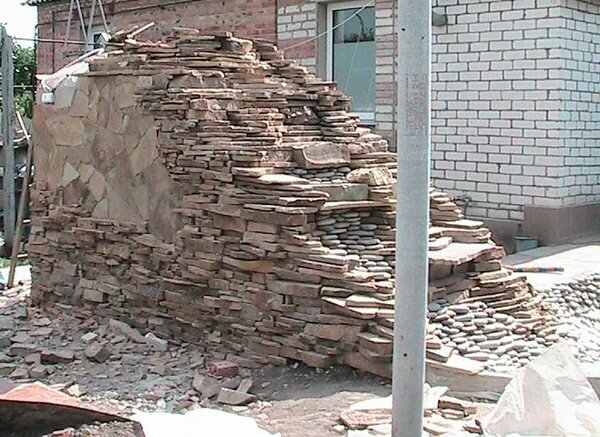 自建私家花园池塘瀑布景观-35