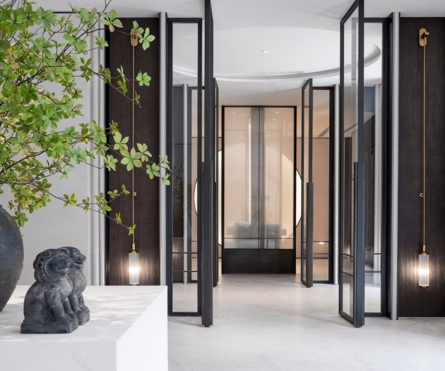 无间设计打造 1200㎡东方摩登营销中心-21