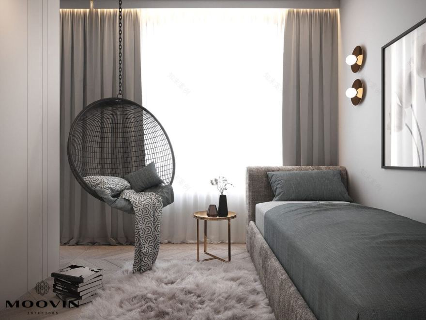 华沙啤酒厂100平方米公寓室内布置丨波兰华沙丨Moovin Interiors-28