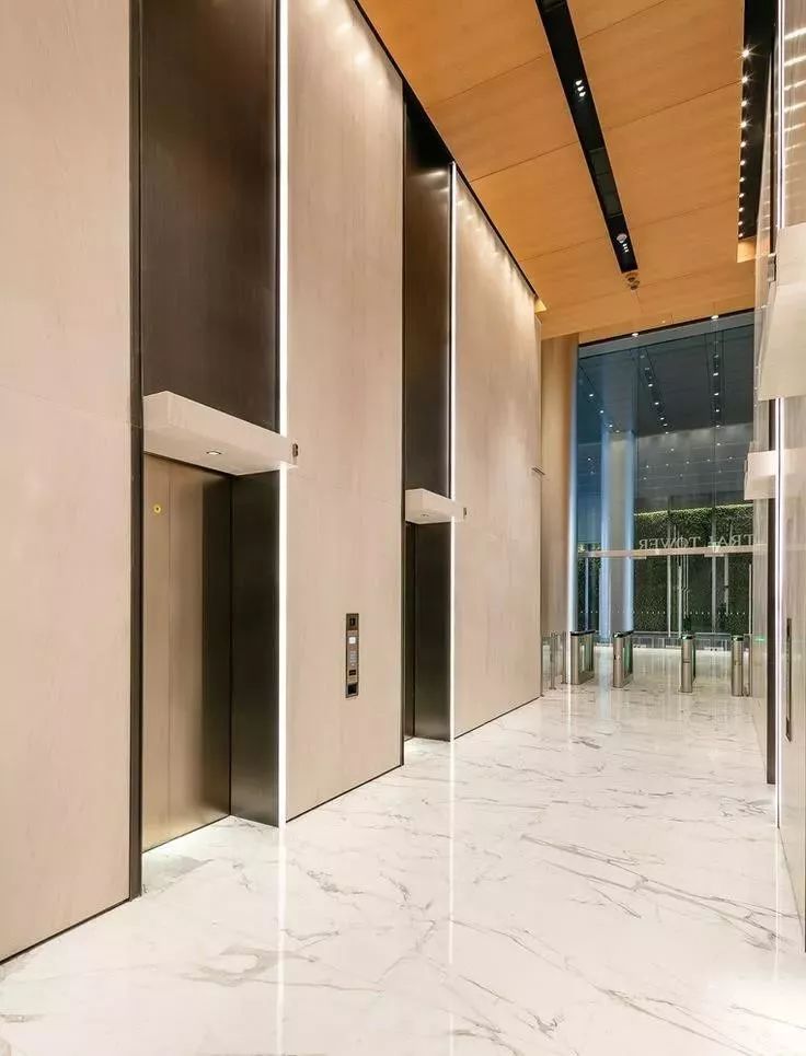 极致舒适！高大上电梯间设计让等待不再痛苦-8