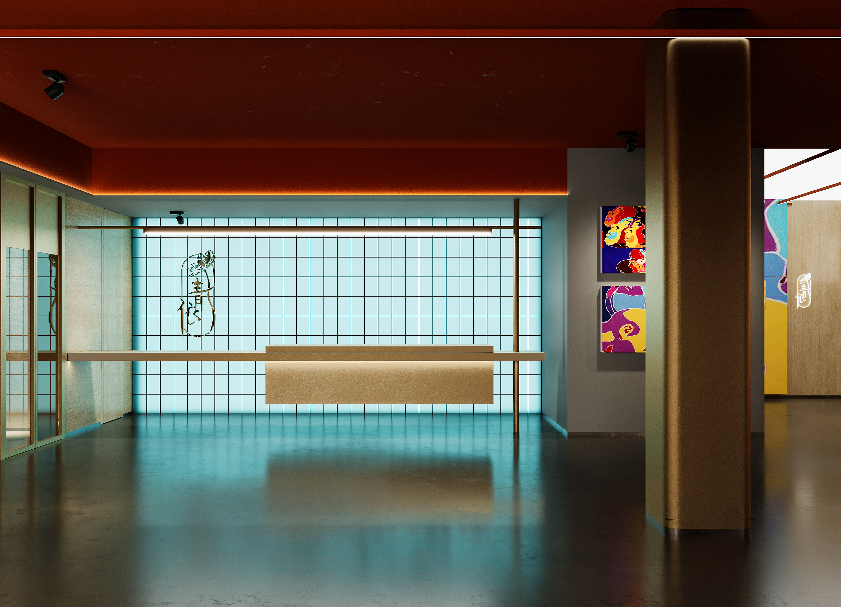 酒店设计方案效果图-12