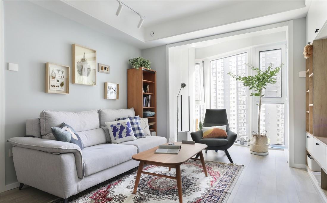 北京 80㎡独居空间,北欧风++ 定制柜打造舒适生活-8