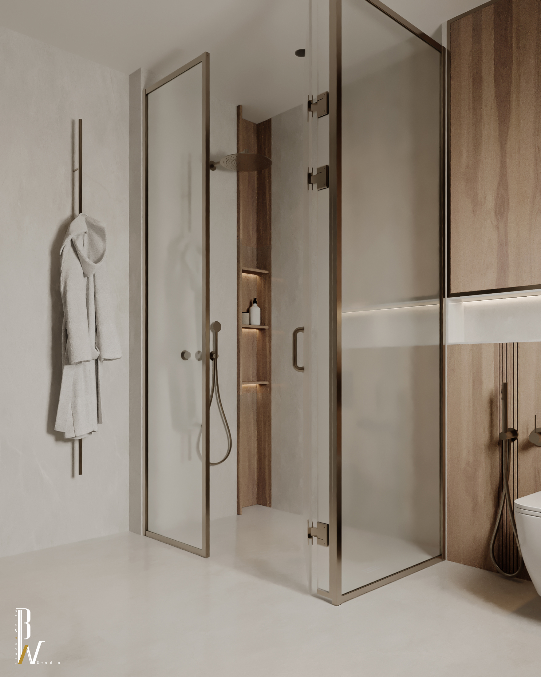 单人间·阿联酋，单人卧室丨阿联酋丨Black N White Studio-21