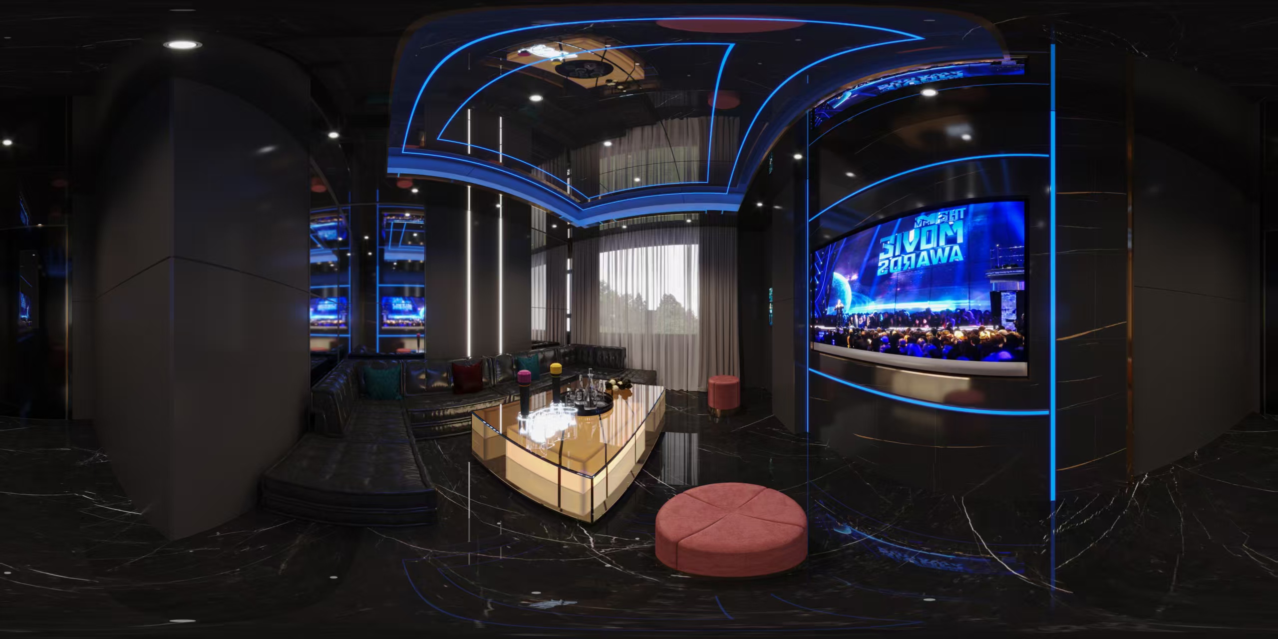 KTV设计案例分享—白龙马效果图-0