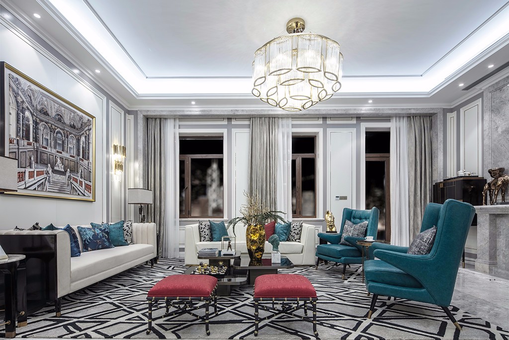 520m²法式尊贵奢华样板间设计方案-5