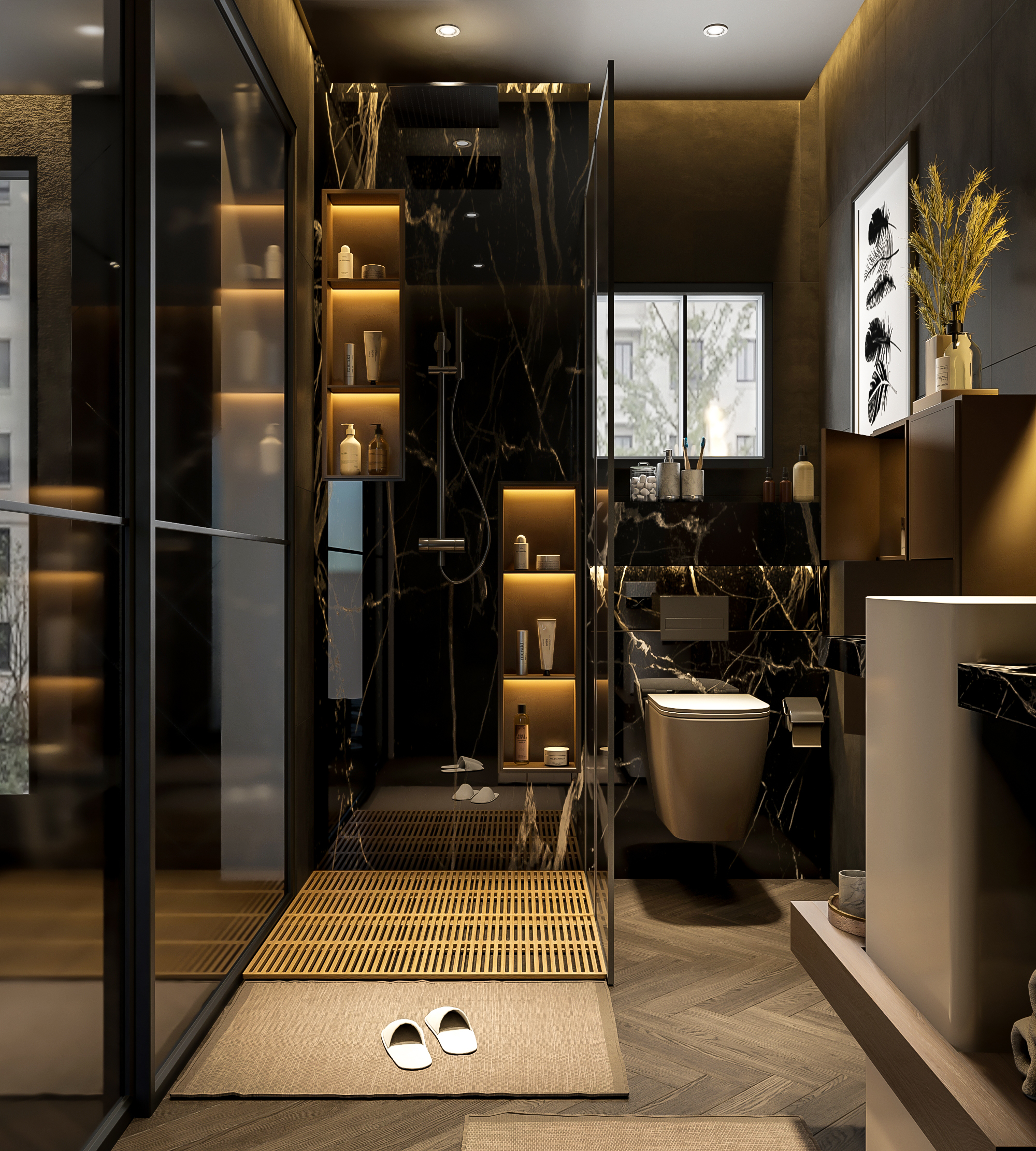 Luxury Master Bedroom with Bathroom-5