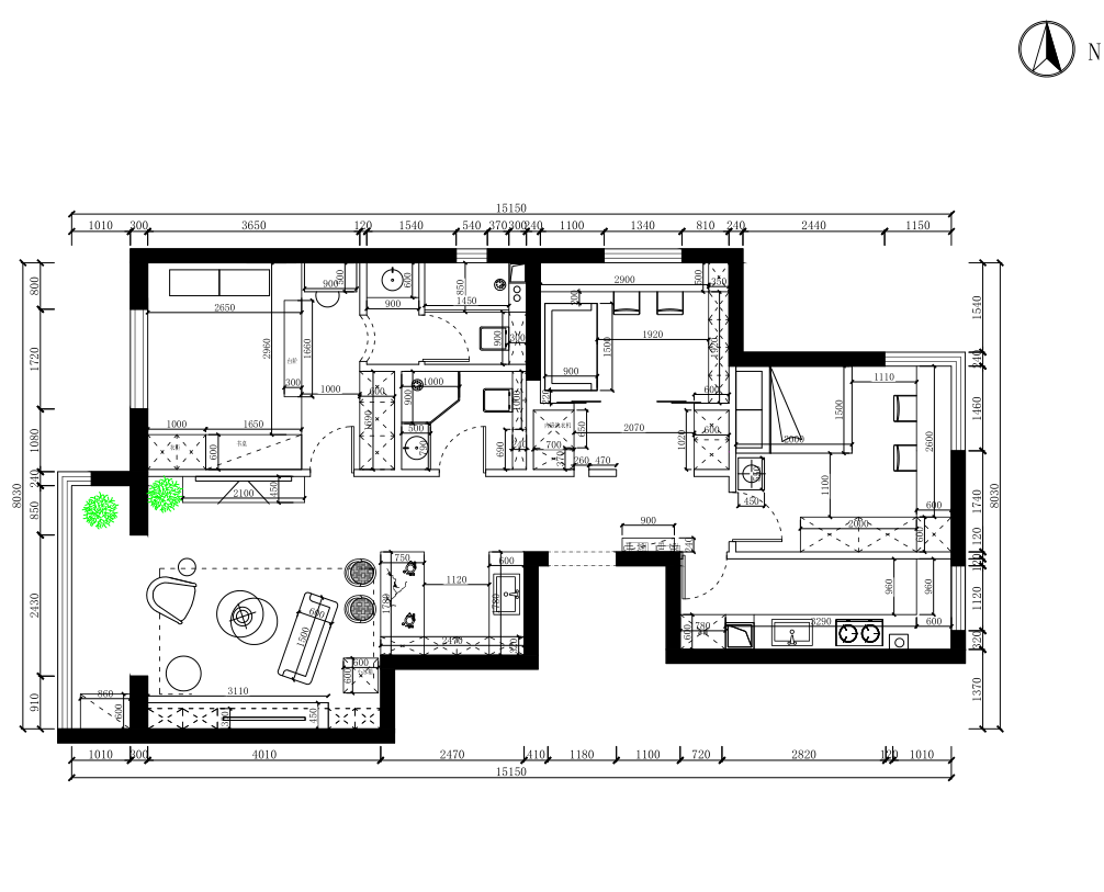 打破传统格局,打造通透生活空间-64
