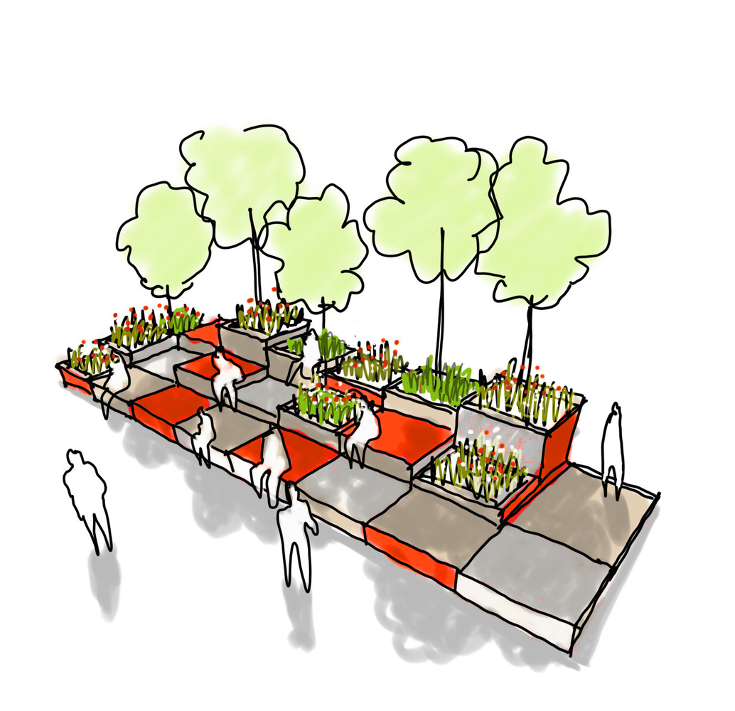 蒙特利尔 Agora Ma·imus · 绿色的像素化开放空间丨加拿大蒙特利尔-13