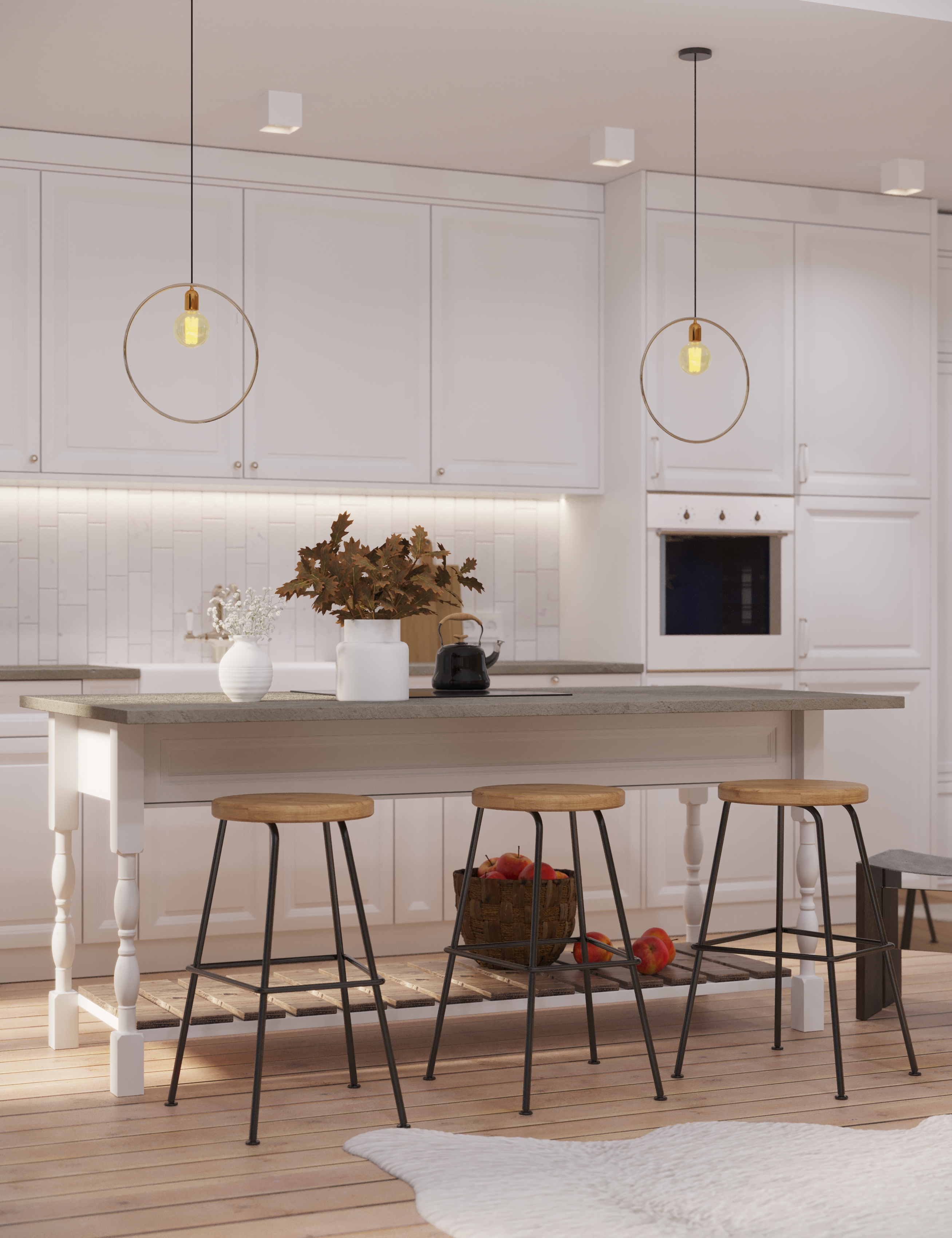 小屋的3D渲染图-9