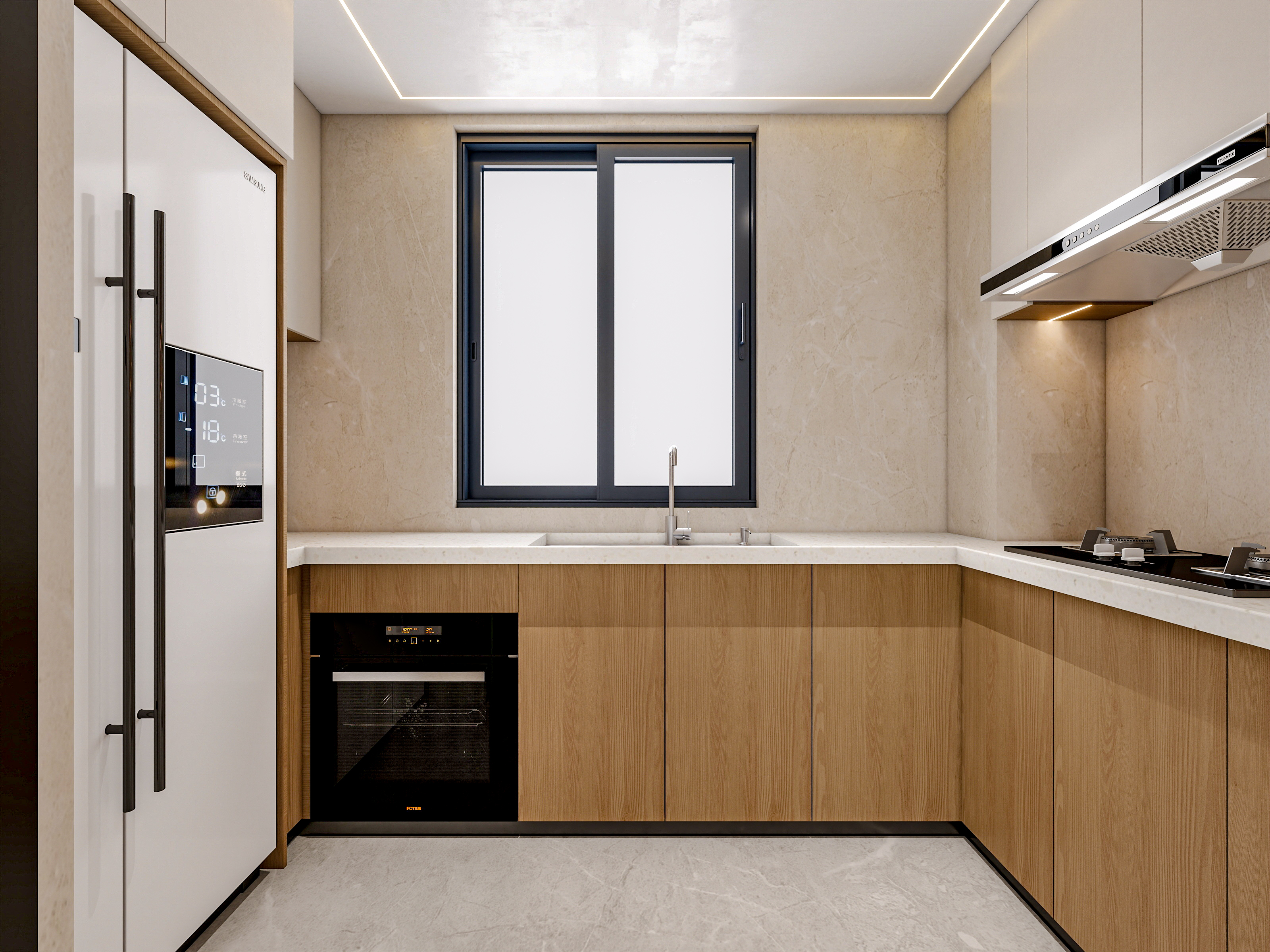 新疆乌鲁木齐绿景苑（87平方现代简约三居室）-23