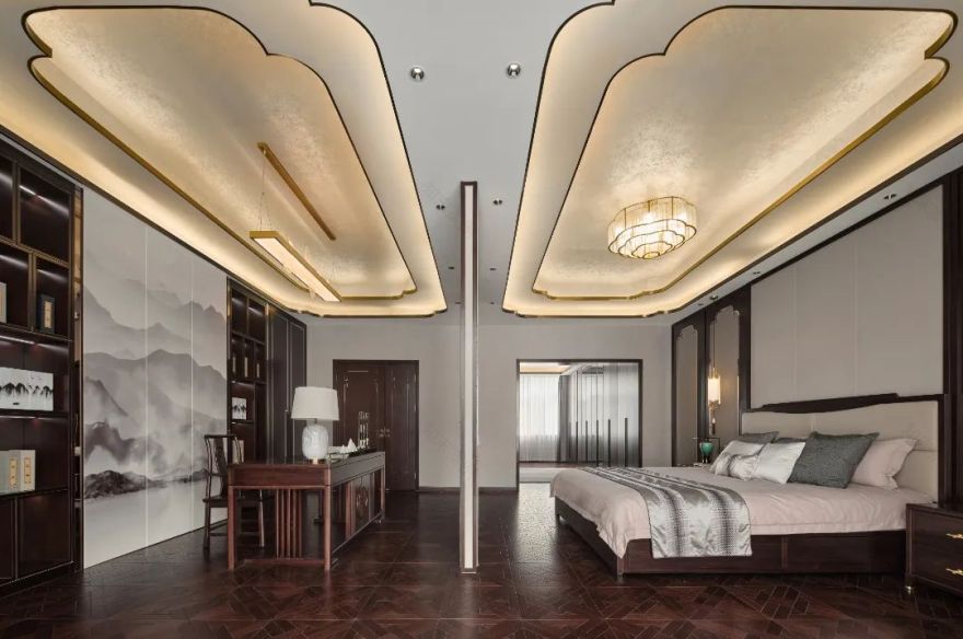 汊河别墅新潮东方 中式风格丨中国滁州丨山舍设计-58