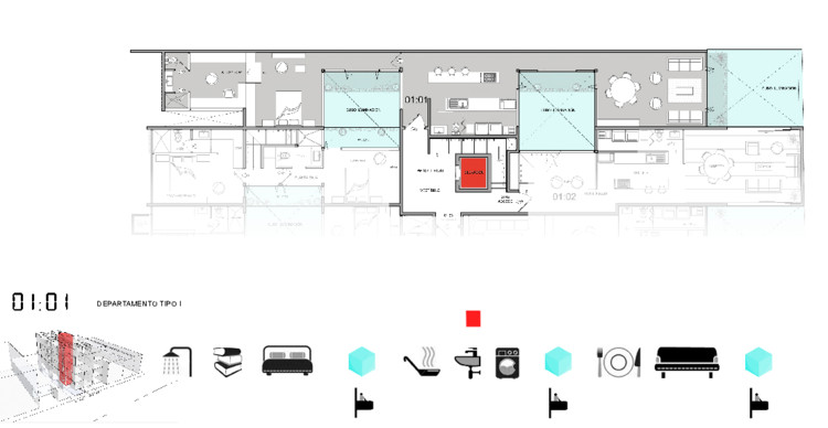 ColiRoma OneHundredTwentyEight 公共私人空间住宅设计-10