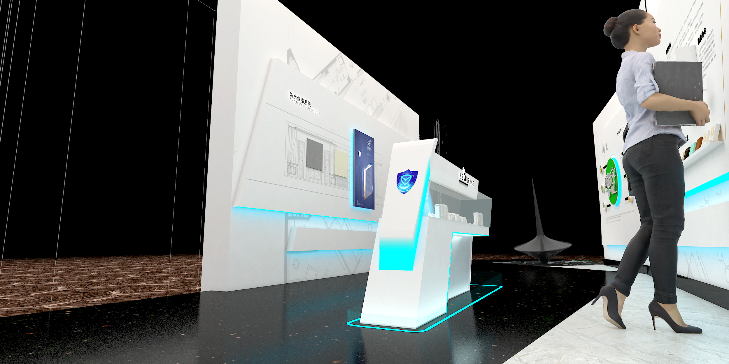 哈尔滨汇龙地产 巴黎第九区功法展台-13