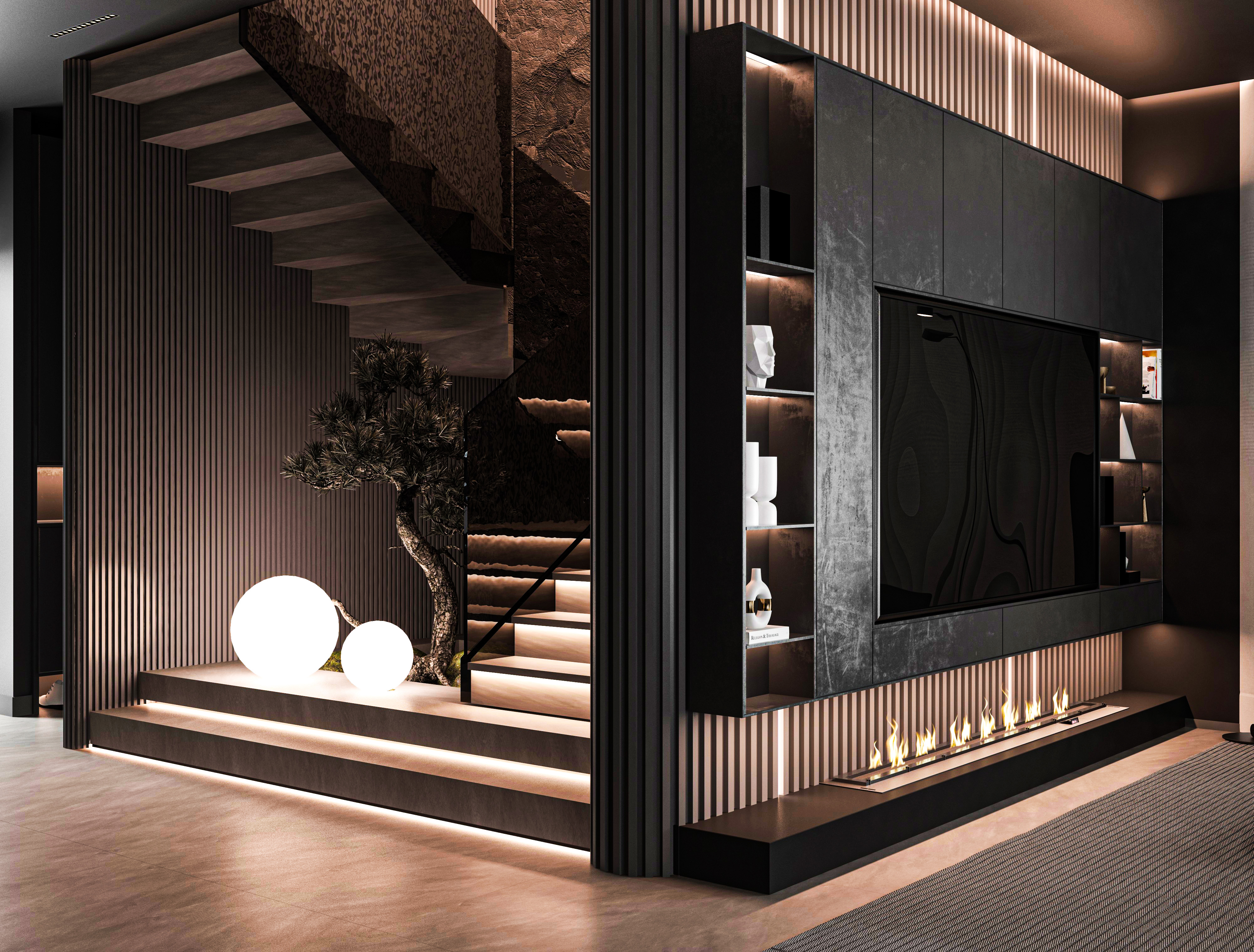 黑色概念别墅丨土耳其安塔利亚丨Görkem Bozkurt-8