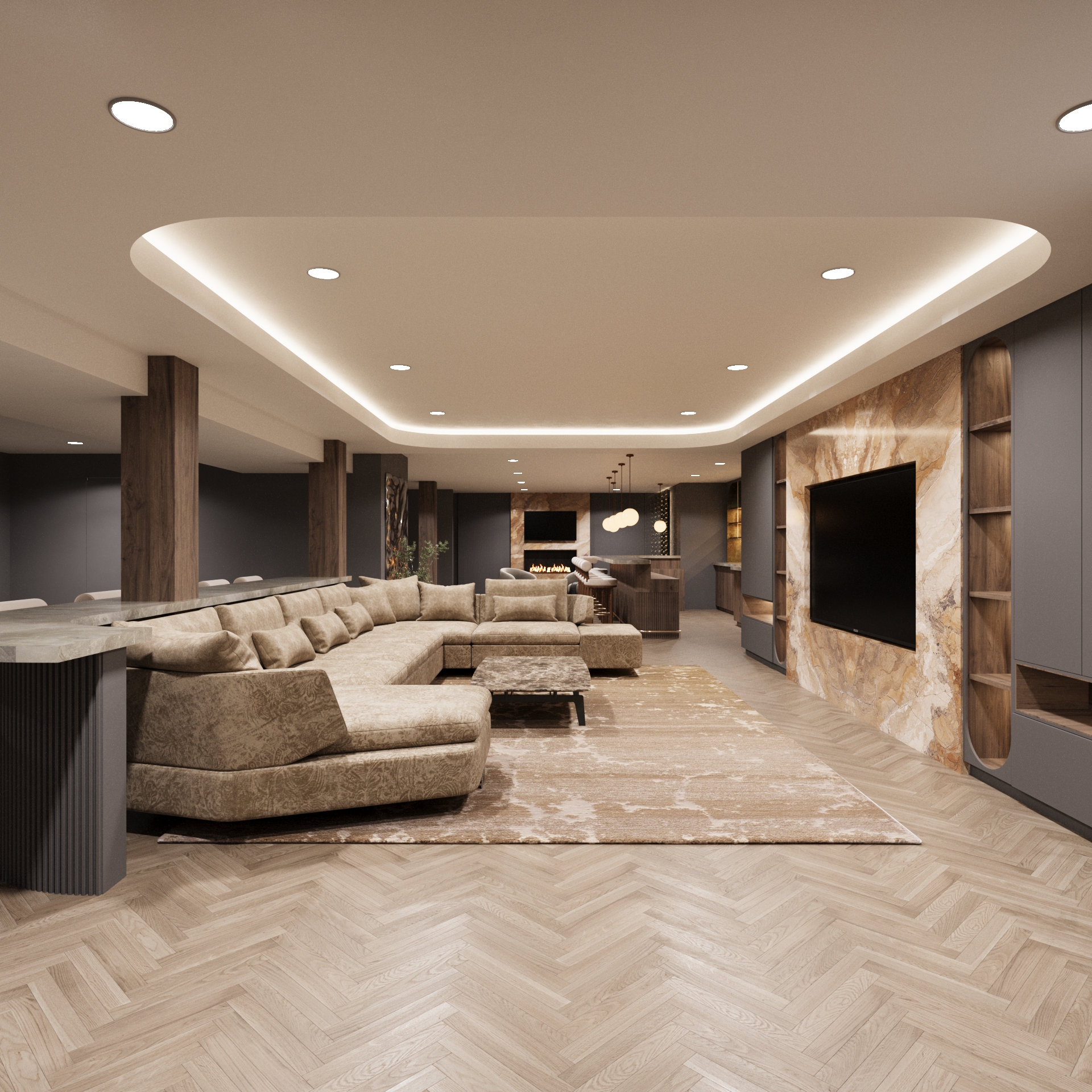 费城地下室室内设计丨美国-1