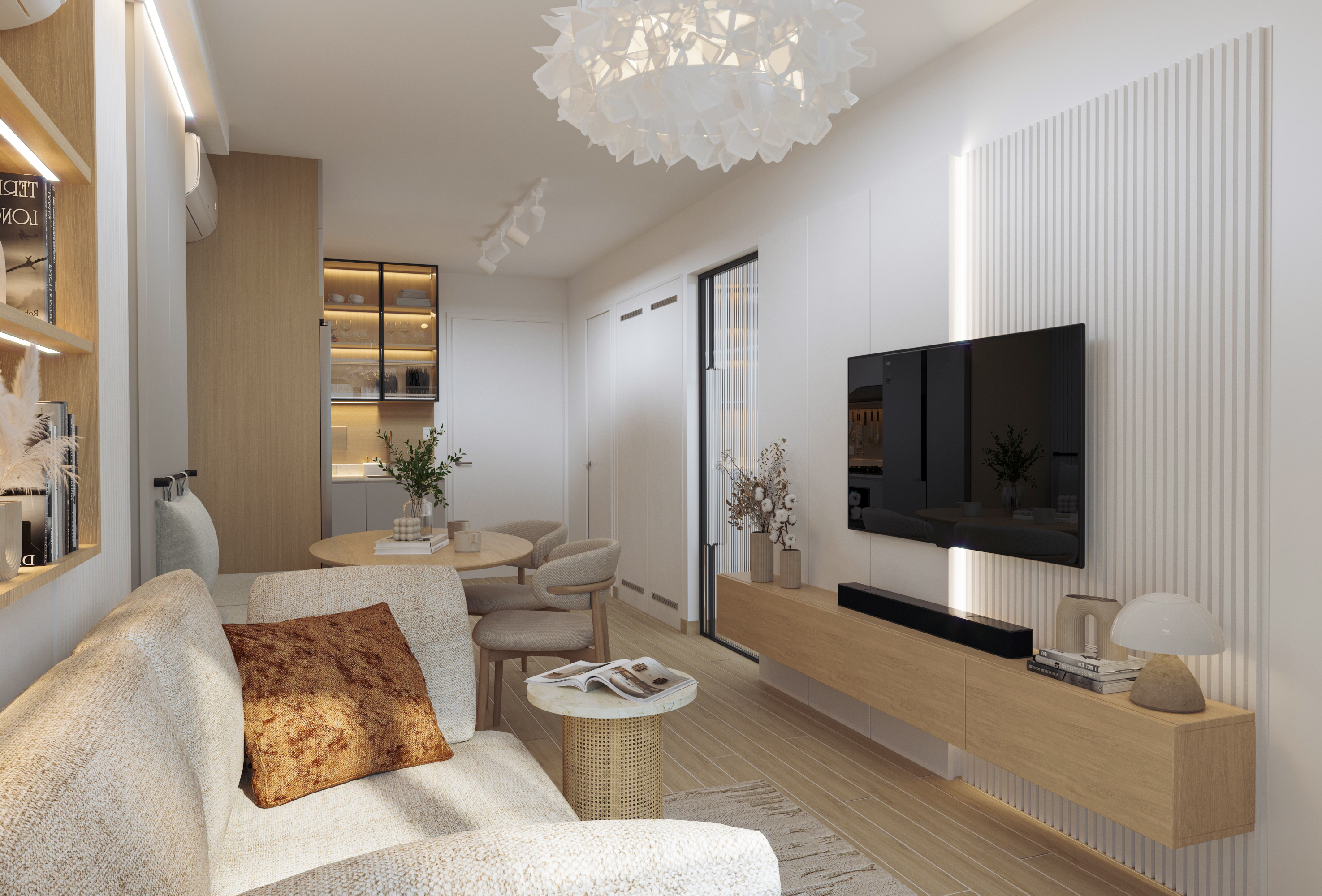 Compact Apartment Design in Panama – Custom Interiors-42