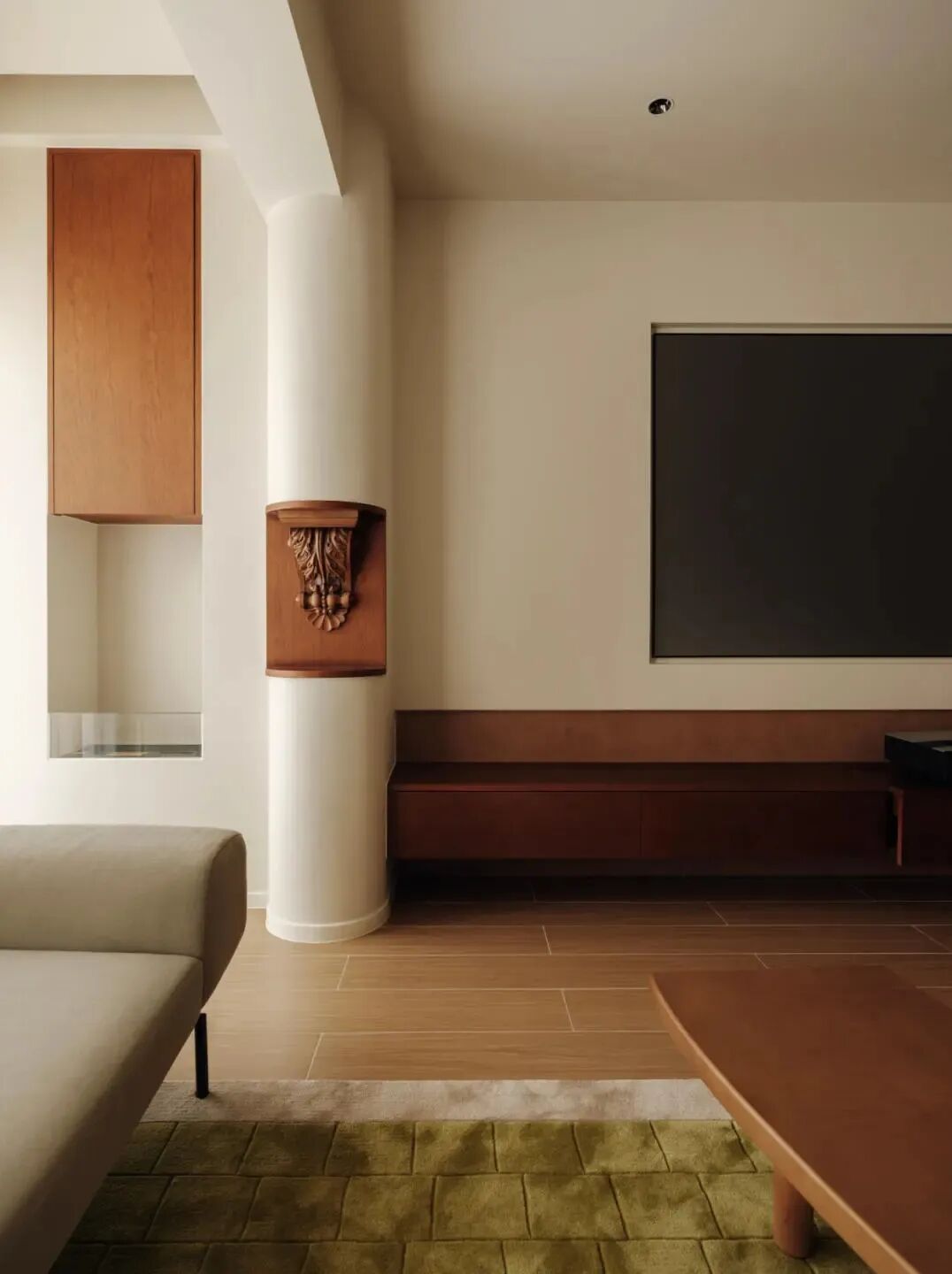 135㎡木色暖调松弛家私宅设计丨中国重庆丨苑邸设计-6