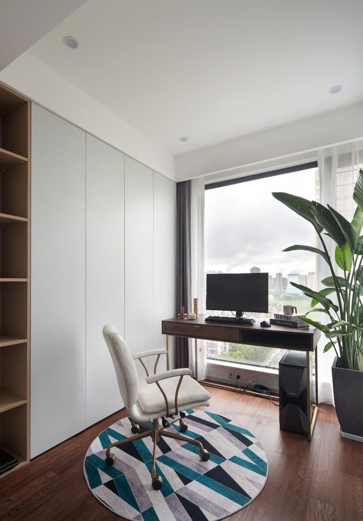 上北设计 | 蓝白之间 | 精装房的艺术变身-16